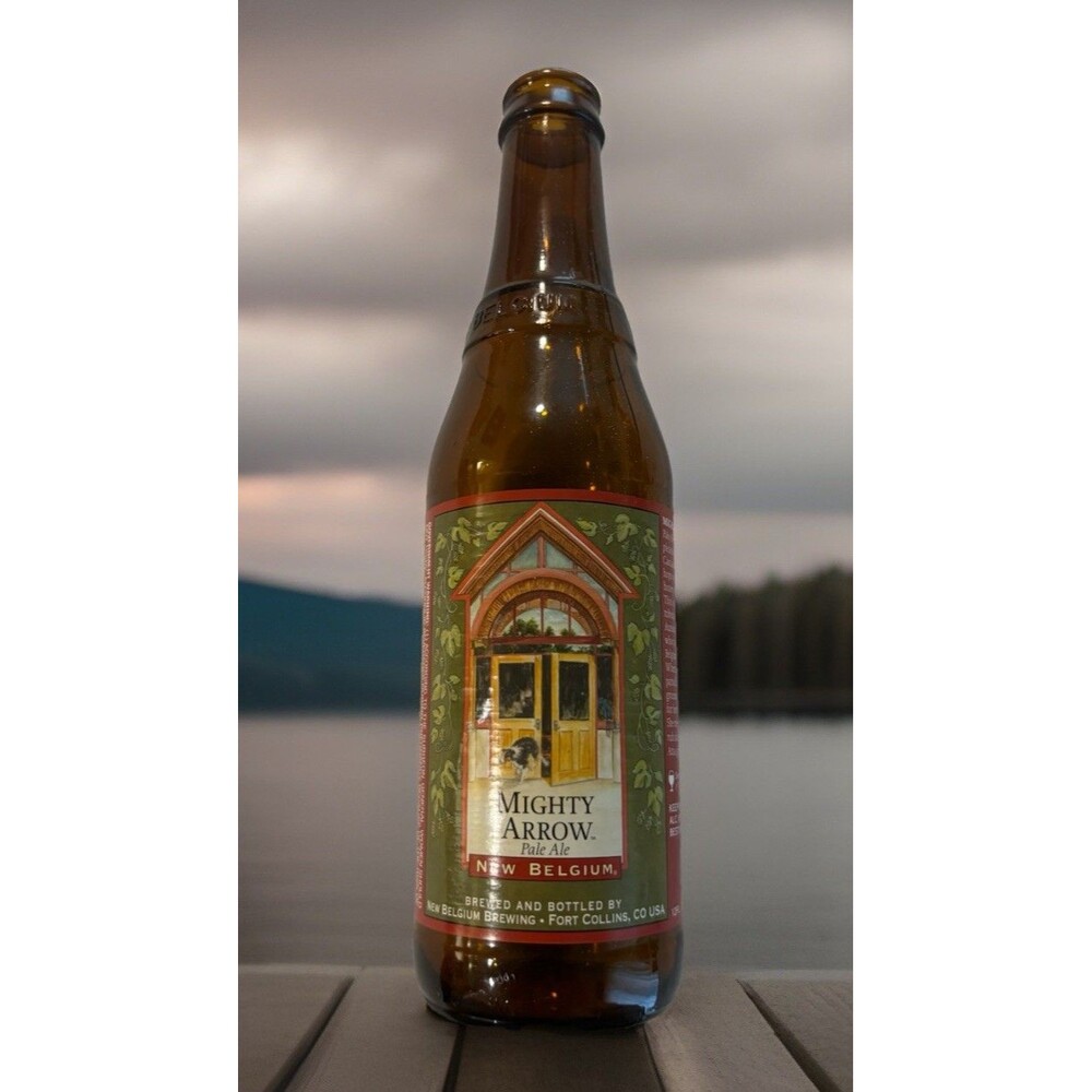 New Belgium Mighty Arrow Pale Ale Empty Bottle- Ft Collins CO 2009 RETIRED